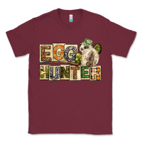 Burgundy Egg Hunter Easter Day Classic Tee - Neo Western