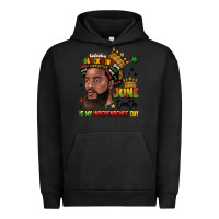 Pigment Black juneteenth is my independence day Urban Hoodie - LillyAllenDesigns