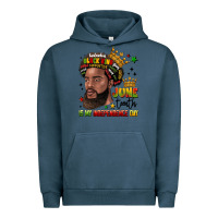 Pigment Midnight Navy juneteenth is my independence day Urban Hoodie - LillyAllenDesigns