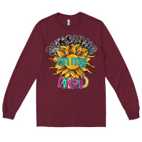 Burgundy sunshine on my mind Long Sleeve Tee - SublimationCraftShop