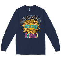 Navy sunshine on my mind Long Sleeve Tee - SublimationCraftShop