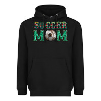 Black soccer mom with leopard ball and serape leopard Heavyweight Hoodie - Artiststas