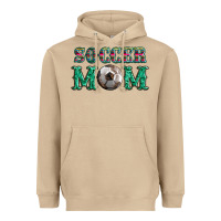 Soccer Mom With Leopard Ball And Serape Leopard Heavyweight Hoodie | Teevron