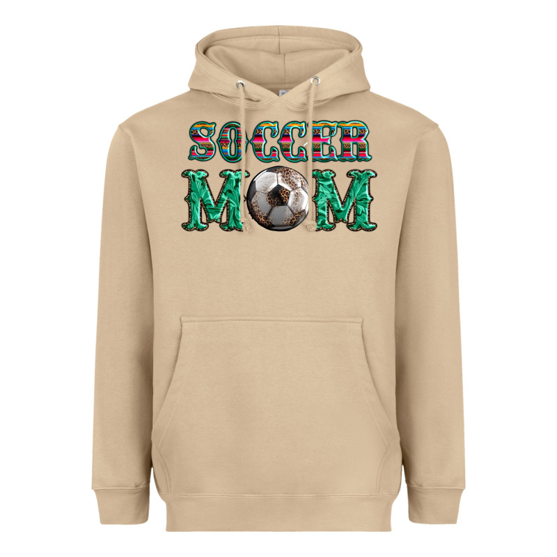 Soccer Mom With Leopard Ball And Serape Leopard Heavyweight Hoodie by Artiststas | Teevron