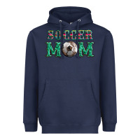 Navy soccer mom with leopard ball and serape leopard Heavyweight Hoodie - Artiststas