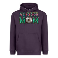 Plum soccer mom with leopard ball and serape leopard Heavyweight Hoodie - Artiststas