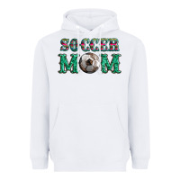 White soccer mom with leopard ball and serape leopard Heavyweight Hoodie - Artiststas