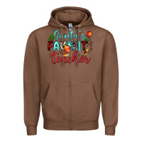 Chestnut santa s favorite teacher Zipper Hoodie - JahusDesignShop