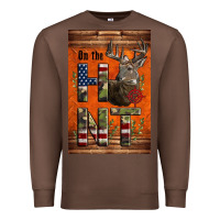 Chestnut Western On The Hunt Deer Premium Sweatshirt - LillyAllenDesigns
