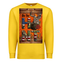 Lemon Western On The Hunt Deer Premium Sweatshirt - LillyAllenDesigns