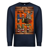 Navy Western On The Hunt Deer Premium Sweatshirt - LillyAllenDesigns