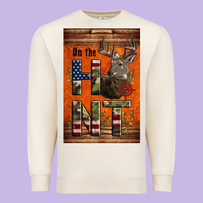 Western On The Hunt Deer Premium Sweatshirt Designed By Lillyallendesigns