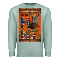 Seafoam Western On The Hunt Deer Premium Sweatshirt - LillyAllenDesigns