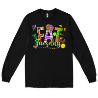 Black fat tuesday Long Sleeve Tee - FaDigitalArtStudio