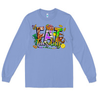 Colony Blue fat tuesday Long Sleeve Tee - FaDigitalArtStudio
