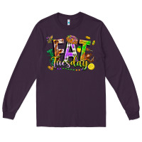 Plum fat tuesday Long Sleeve Tee - FaDigitalArtStudio