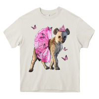 Cream Baby Hyena With Tutu Heavy Core Tee - LillyAllenDesigns