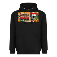Black soccer mom with ball and sunflower cactus serape licanse plate Heavyweight Hoodie - Artiststas