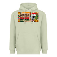Matcha soccer mom with ball and sunflower cactus serape licanse plate Heavyweight Hoodie - Artiststas