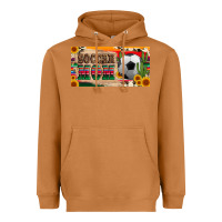 Meerkat soccer mom with ball and sunflower cactus serape licanse plate Heavyweight Hoodie - Artiststas