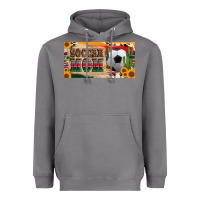 Storm soccer mom with ball and sunflower cactus serape licanse plate Heavyweight Hoodie - Artiststas