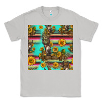 Moon Dust sunflowers donkey seamless pattern Classic Tee - HRA Design Shop