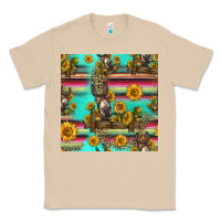 Mushroom sunflowers donkey seamless pattern Classic Tee - HRA Design Shop