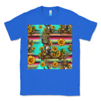 True Royal sunflowers donkey seamless pattern Classic Tee - HRA Design Shop