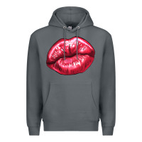 Rock lips mark Premium Hoodie - NancyCooperArtShop