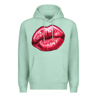 Seafoam lips mark Premium Hoodie - NancyCooperArtShop