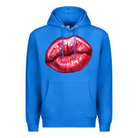 True Royal lips mark Premium Hoodie - NancyCooperArtShop