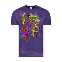 Cloud Purple Mardi Gras Love With King Cake Vintage Tee - RanaPortraitStore