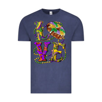 Vintage Denim Mardi Gras Love With King Cake Vintage Tee - RanaPortraitStore