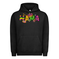 Pigment Black mama mardi gras Urban Hoodie - LillyAllenDesigns