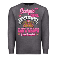 Charcoal Heather as a scorpio girl zodiac girls Premium Sweatshirt - Jasminsmagicworld