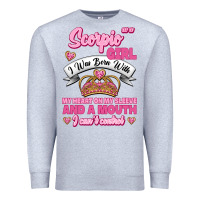 Heather Grey as a scorpio girl zodiac girls Premium Sweatshirt - Jasminsmagicworld