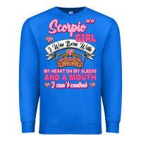 True Royal as a scorpio girl zodiac girls Premium Sweatshirt - Jasminsmagicworld