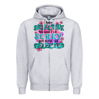 Heather Grey ı have selective hearing ı am sorry you were not Zipper Hoodie - AdoDesignShop