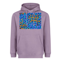 Lavender leopard background turquoise and gold 3200x2400 Heavyweight Hoodie - AdoDesignShop