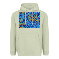 Matcha leopard background turquoise and gold 3200x2400 Heavyweight Hoodie - AdoDesignShop