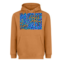 Meerkat leopard background turquoise and gold 3200x2400 Heavyweight Hoodie - AdoDesignShop