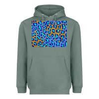 Sage leopard background turquoise and gold 3200x2400 Heavyweight Hoodie - AdoDesignShop