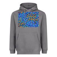 Storm leopard background turquoise and gold 3200x2400 Heavyweight Hoodie - AdoDesignShop