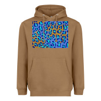 Toasted Coconut leopard background turquoise and gold 3200x2400 Heavyweight Hoodie - AdoDesignShop