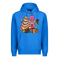 True Royal christmas tree cake and nutcracker with gifts ado Premium Hoodie - AdoDesignShop