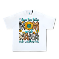 White i have two titles mom and nana and i rock them bot Urban Heavy Tee - Zillion Design Studio