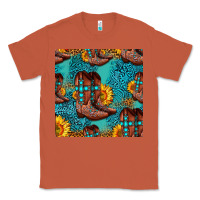 Copper western boots seamless pattern Classic Tee - HRA Design Shop