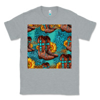 Heather Grey western boots seamless pattern Classic Tee - HRA Design Shop