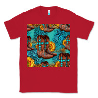 Red western boots seamless pattern Classic Tee - HRA Design Shop