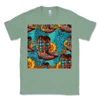 Sage western boots seamless pattern Classic Tee - HRA Design Shop